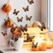 12Pcs Halloween Wall Decal 3D Stereo Skull Butterfly Sticker Gothic Vintage Home Decorations For Window Door